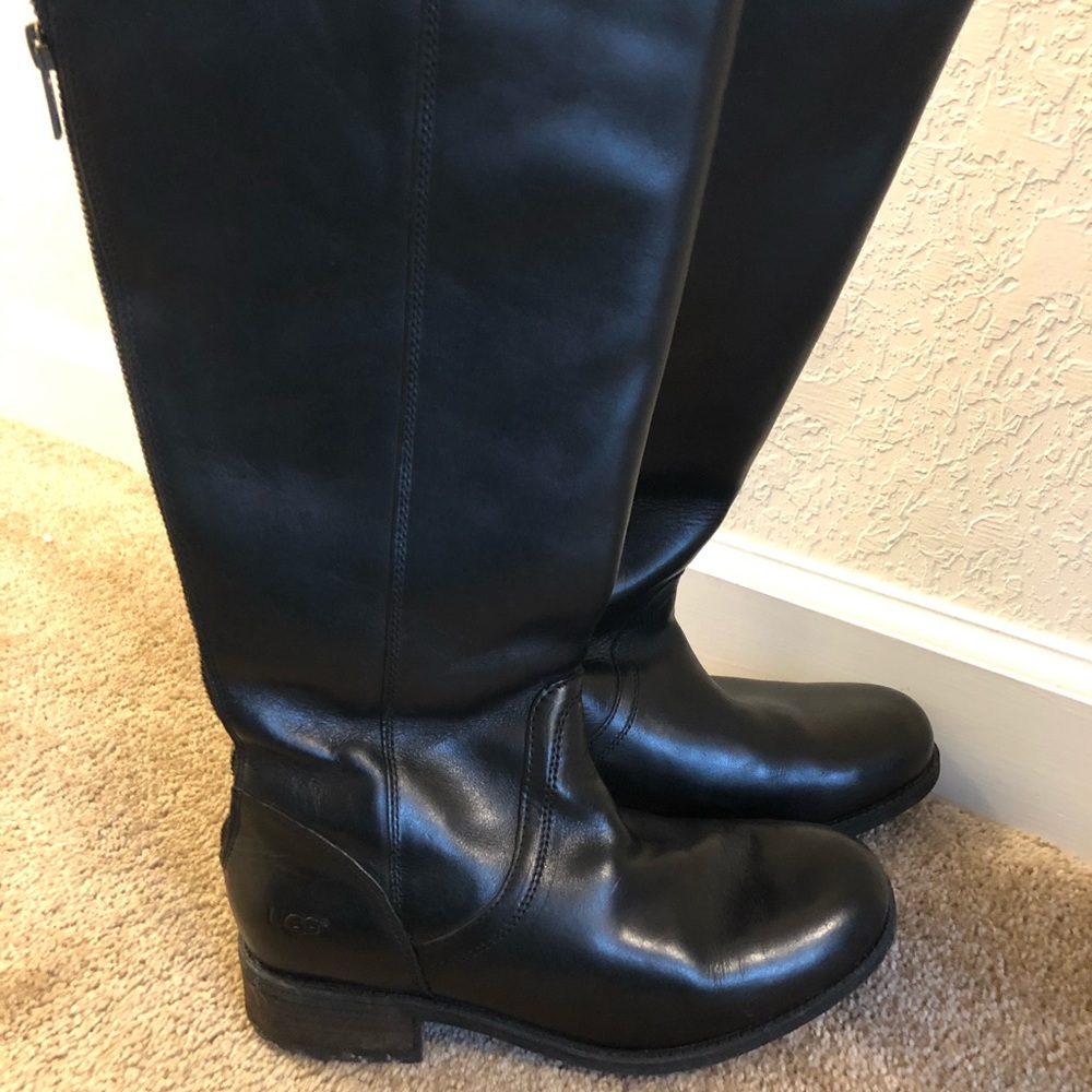Ugg Black Leather Boots